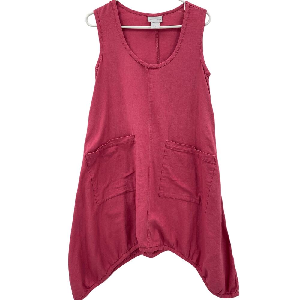 Soft Surroundings Women's Cotton Tank‎ Sun Dress, Sz. S Shark-bite Hem *READ*
